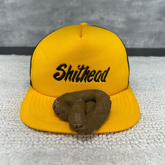 Other - Vintage Sh*thead Mesh Snapback Trucker Hat OSFA Funny Saying Gag Crude Humor Cap
